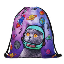 Load image into Gallery viewer, Cat in Space Backpack